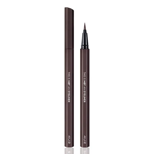 4U2 THIS IS NOT AN EYELINER 防水持久極細眼線液筆 0.6ml｜02 AIN'T BROWN