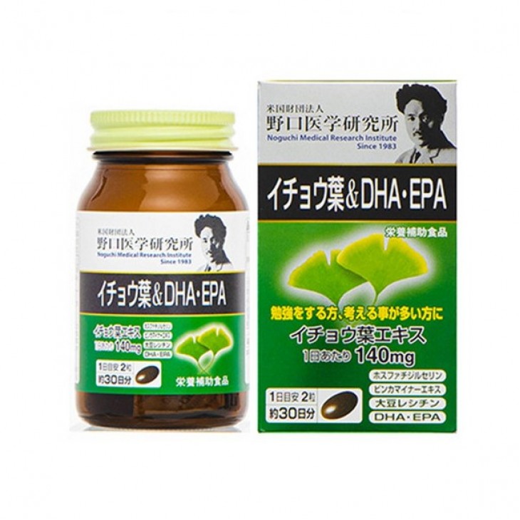 野口 補腦銀杏葉 DHA EPA 60粒 [健腦益智 預防老年健忘]