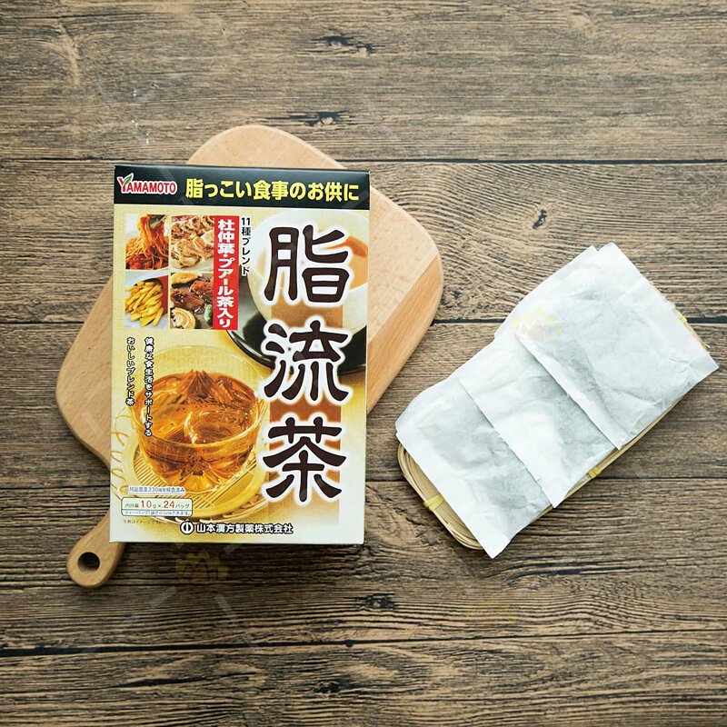 日本山本漢方脂流茶24包裝